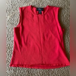 Vintage august silk knit tank top
